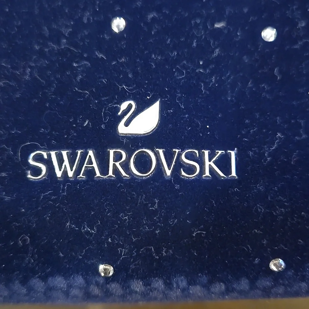 Swarovski Blue Velvet With Crystal Accents NWOT - Picture 2 of 7